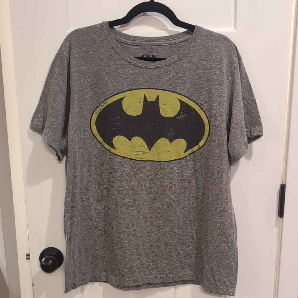 Batman Charcoal Gray Logo T-Shirt